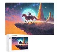 Rompecabezas 1000 PCS para Adultos Rider on The Edge of The World Rompecabezas para Adultos Juegos Relajantes Decoración Perfecta como Regalo para Toda La Familia 1000 PCS
