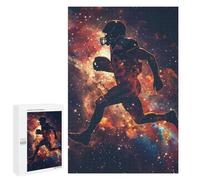 Rompecabezas 1000 PCS para Adultos Rugby Galaxy Silhouette Rompecabezas para Adultos Juegos Divertidos Vacaciones En Casa Matar El Tiempo para Cumpleaños, Navidad 1000 PCS