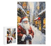 Rompecabezas 1000 PCS para Adultos Santa Claus Is Coming to Town Rompecabezas para Adultos Juguetes De Bricolaje Pero Divertidos Y Humorísticos para Cumpleaños, Navidad 1000 PCS
