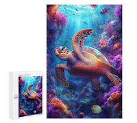 Rompecabezas 1000 PCS para Adultos Sea Turtle in Coral Reef Rompecabezas para Adultos Juegos Relajantes Corte De Precisión Oferta como Regalo para Toda La Familia 1000 PCS