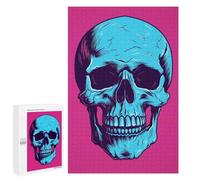 Rompecabezas 1000 PCS para Adultos Skull Halloween Retro Rompecabezas para Adultos Juegos Familiares Carrera De Velocidad Manual Regalos para Amigos Y Familiares 1000 PCS