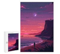 Rompecabezas 1000 PCS para Adultos SoCal LA Sunset Pixel Art Rompecabezas para Adultos Juguetes De Bricolaje Pero Divertidos Y Humorísticos para Cumpleaños, Navidad 1000 PCS