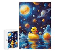 Rompecabezas 1000 PCS para Adultos Space Duck Goose 3 Rompecabezas para Adultos Juegos Divertidos Vacaciones En Casa Matar El Tiempo para Cumpleaños, Navidad 1000 PCS