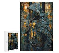 Rompecabezas 1000 PCS para Adultos Stained Glass Paladin Rompecabezas para Adultos Juegos Familiares Carrera De Velocidad Manual Regalos para Amigos Y Familiares 1000 PCS