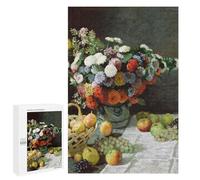 Rompecabezas 1000 PCS para Adultos Still Life with Flowers and Fruit Rompecabezas para Adultos Juguetes De Bricolaje Pero Divertidos Y Humorísticos para Cumpleaños, Navidad 1000 PCS