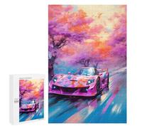 Rompecabezas 1000 PCS para Adultos Street Racing Cars Rompecabezas para Adultos Juegos Divertidos Vacaciones En Casa Matar El Tiempo para Cumpleaños, Navidad 1000 PCS