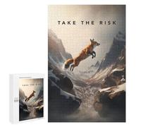 Rompecabezas 1000 PCS para Adultos Take The Risk Motivation Rompecabezas para Adultos Juguetes De Bricolaje Pero Divertidos Y Humorísticos para Cumpleaños, Navidad 1000 PCS