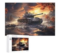 Rompecabezas 1000 PCS para Adultos Tank Tiger Panzer Rompecabezas para Adultos Juego Práctico Decoración De Pared Ayuda A Ejercitar El Cerebro 1000 PCS