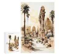 Rompecabezas 1000 PCS para Adultos The Karnak Temple Egypt Rompecabezas para Adultos Juegos De Relajación Decoración Cumpleaños 1000 PCS