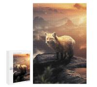 Rompecabezas 1000 PCS para Adultos The Mountain Fox Butterfly Rompecabezas para Adultos Juegos Divertidos Vacaciones En Casa Matar El Tiempo para Cumpleaños, Navidad 1000 PCS