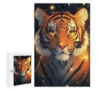 Rompecabezas 1000 PCS para Adultos Tiger in The Night Illuminated Rompecabezas Juego Familiar Difícil Oferta Difícil como Regalo para Toda La Familia 1000 PCS