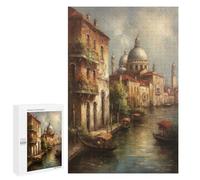 Rompecabezas 1000 PCS para Adultos Venice Italy City of Water Rompecabezas para Adultos Juegos Divertidos Vacaciones En Casa Matar El Tiempo para Cumpleaños, Navidad 1000 PCS