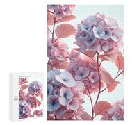 Rompecabezas 1000 PCS para Adultos Vintage Hydrangea Flowers Rompecabezas para Adultos Juegos Familiares Carrera De Velocidad Manual Regalos para Amigos Y Familiares 1000 PCS