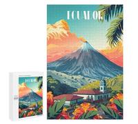 Rompecabezas 1000 PCS para Adultos Volcano in Ecuador Rompecabezas para Adultos Juguete Decoración De Pared Mejora La Memoria Regalo De Cumpleaños, Regalos, 1000 PCS