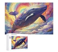 Rompecabezas 1000 PCS para Adultos Whale Dreamscape Rompecabezas De Juguete para Decoración De Pared, Divertido Y Humorístico, Cumpleaños 1000 PCS