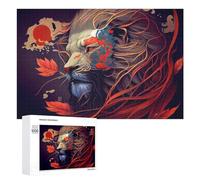 Rompecabezas 1000 PCS para Adultos Whimsical Lion Portrait Rompecabezas para Adultos Juegos Relajantes Decoración Perfecta como Regalo para Toda La Familia 1000 PCS
