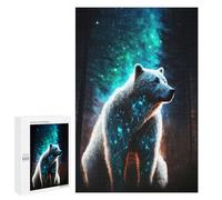 Rompecabezas 1000 PCS para Adultos White Bear in Forest Rompecabezas para Adultos Juguete Decoración De Pared Decoración Perfecta Regalos para Reducir El Estrés 1000 PCS
