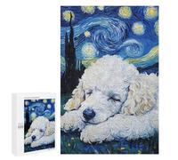 Rompecabezas 1000 PCS para Adultos White Poodle Puppy Sleeping Rompecabezas para Adultos Juegos Divertidos Vacaciones En Casa Matar El Tiempo para Cumpleaños, Navidad 1000 PCS