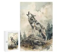 Rompecabezas 1000 PCS para Adultos Wolf Call of The Wild Rompecabezas para Adultos Juguete Decoración De Pared Decoración Perfecta Regalos para Reducir El Estrés 1000 PCS
