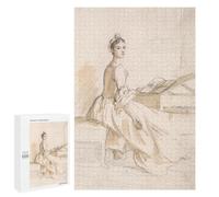 Rompecabezas 1000 PCS para Adultos Woman Playing Piano Rompecabezas para Adultos Juegos Relajantes Corte De Precisión Oferta como Regalo para Toda La Familia 1000 PCS