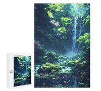 Rompecabezas 1000 PCS Peaceful Waterfalls Rompecabezas Juguetes Antiestrés Pero Divertidos Y Humorísticos Oferta como Regalos para Toda La Familia 1000 PCS
