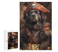 Rompecabezas 1000 PCS Pirate Dog Treasure Chest -4 Rompecabezas para Adolescentes Mejoran La Memoria Desafío Educativo Regalos para Amigos Y Familiares 1000 PCS