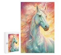 Rompecabezas 1000 PCS Powerful Wild Horse Rompecabezas para Adultos Regalo De Cumpleaños Rompecabezas Difícil Y Desafiante Regalos De Juegos Desafiantes 1000 PCS