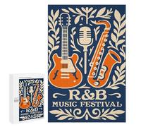 Rompecabezas 1000 PCS R&B Music Festival Poster Rompecabezas para Adultos Regalo De Cumpleaños Rompecabezas Difícil Y Desafiante Regalos De Juegos Desafiantes 1000 PCS