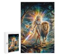 Rompecabezas 1000 PCS Rainbow Light Warrior Rompecabezas para Adolescentes Alivia El Estrés Desafío Educativo Regalos Y Cumpleaños Únicos 1000 PCS