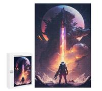 Rompecabezas 1000 PCS Space Explorer's Daring Journey Rompecabezas para Adultos Juguete Decoración De Pared Patrón De Ensamblaje Oferta como Regalos para Toda La Familia 1000 PCS