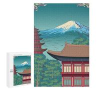 Rompecabezas 1000 PCS Vintage Japanese Village Rompecabezas para Adultos Juguete Decoración De Pared Patrón De Ensamblaje Oferta como Regalos para Toda La Familia 1000 PCS