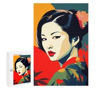Rompecabezas 1000 PCS Zen Geisha Beauty Rompecabezas para Adultos Juguete Decoración De Pared Patrón De Ensamblaje Oferta como Regalos para Toda La Familia 1000 PCS