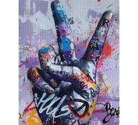 Rompecabezas 1000 Pieces - Street Art Graffiti Abstract Poster - Colorido Rompecabezas - Educational Toys Posters Rompecabezas For Adults - Juegos De Memoria para Mayores Xs445Zp