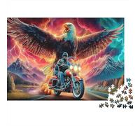 Rompecabezas 1000 Piezas Águila Regalo Educativo Art Print Estéticos Y Desafiantes Juguete Desafío Y Juego Educativo Entretenimiento Creativo Adultos y Niños Mayores