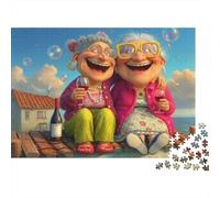 Rompecabezas 1000 Piezas Amigos Felices para Adultos de Papel Ejercicio Mental Momentos Alegres Puzzle Decoración Relajación 38x26cm/1000pcs