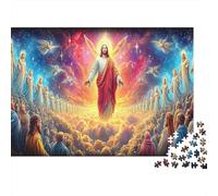 Rompecabezas 1000 Piezas Ángeles Religión Adultos Material Papel Educativo Puzzle Temática Religiosa para Decorar y Relajarse 70x50cm/1000pcs