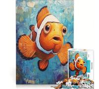 Rompecabezas 1000 Piezas de un pez Payaso, Juegos relajantes, Divertido para Reducir el estrés, Regalos para Amigos y Familiares 38x52cm