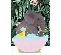 Rompecabezas 1000 Piezas - Illustrations of Animals In A Bathtub Painting Decoración del Hogar - Arte Abstracto Póster Rompecabezas - para Divertido Rompecabezas Personalizado para Adultos Wn22Zk