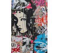 Rompecabezas 1000 Piezas - Japanese Street Arte Graffiti Póster Pictures Póster - Rompecabezass Irregulares - Juegos De Memoria para Adultos - Juguetes Familiares Antiestrés Wd01Zt