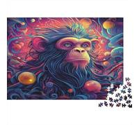 Rompecabezas 1000 Piezas Mono Cósmico para Adultos Papel Educativo Simio Espacial Decoración Hogar 38x26cm/1000pcs