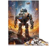 Rompecabezas 1000 piezas para adultos Robot War Game Toys 26x38cm Decoración de pared Regalos únicos de cumpleaños y Navidad para adolescentes de 14 años y más