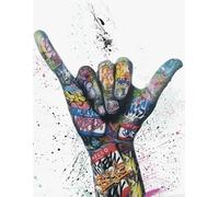 Rompecabezas 1000 Piezas - Street Art Graffiti Hands Posters - Colourful Abstract Rompecabezas - Decoración De Paredes - Juego De Desafío De Rompecabezas para Adultos - Pk181Zw