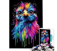 Rompecabezas 1000 Pop Art Rainbow Silkie Chi Actividades Divertidas en Casa Desafío Difícil Juego Imposible para Mayores de 14 Años (38x52cm)