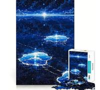 Rompecabezas 1000 Reflejos Celestiales Arte de Corte Exacto Juego de Lógica y Pensamiento Tiempo de Juego Relajado Actividad de Cumpleaños (38x52cm)