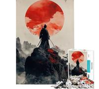 Rompecabezas 1000 Samurai Serenity Juego Educativo desafío de Inteligencia Cerebral Juguetes adictivos Regalos de Amigo Invisible Regalo de cumpleaños (tamaño 50x75cm)