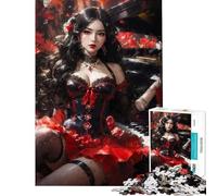 Rompecabezas 1000 Secretos en Escarlata para Adultos Juego Familiar Vacaciones en Casa Pasar el Tiempo Cumpleaños y Navidad (Tamaño 38x26cm)