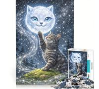Rompecabezas 1000 Touch The Moon Juguetes para armar Actividades Familiares con Piezas de Formas aleatorias Que encajan Perfectamente 50x75cm
