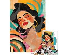 Rompecabezas 1000 Una Latina Feliz Ayuda a ejercitar el Cerebro Actividades Familiares Juego práctico para Mayores de 14 años Juego de Rompecabezas ofrecido (38x52cm)