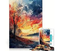 Rompecabezas 1000 Vista de Otoño,Diversión precisa para unir Piezas,Diversión cognitiva,Juego para Relajarse,Diversión para cumpleaños,Juego artístico (38x26cm)