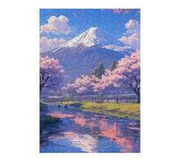 Rompecabezas 1000pcs(38x26cm) para Adolescentes Cherry Blossom Reflections in Spring Rompecabezas para Adultos Juegos Divertidos Mejora La Memoria Cumpleaños 1000pcs(38x26cm)
